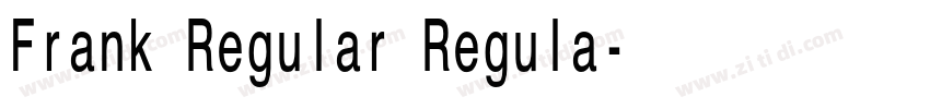 Frank Regular Regula字体转换